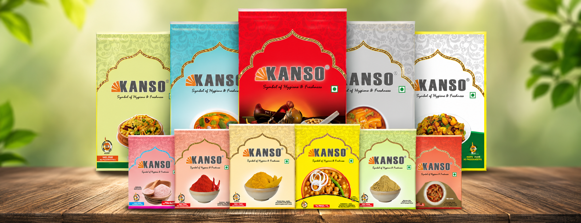 Traditional market stall with spices